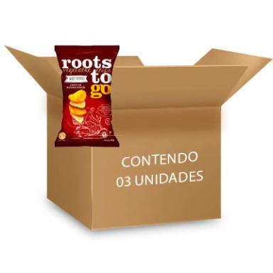 SNACK SWEET POTATO - CHIPS DE BATATAS-DOCES ROOTS TO GO CONTENDO 3 PACOTES DE 45G CADA