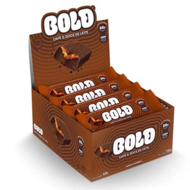 BOLD BARRA DE PROTEíNA CAFé &amp;amp;AMP; DOCE DE LEITE CONTENDO 12 UNIDADES DE 60G CADA