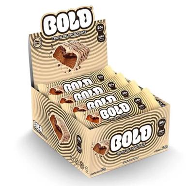 BOLD BARRA DE PROTEíNA TRUFA DE CHOCOLATE CONTENDO 12 UNIDADES DE 60G CADA