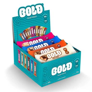 BOLD BARRA DE PROTEíNA SABORES SORTIDOS CONTENDO 12 UNIDADES DE 60G CADA