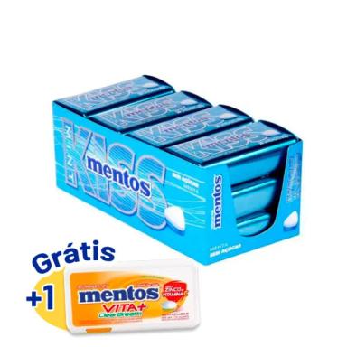 MENTOS KISS LATINHA MENTA CONTENDO 12 LATAS DE 35G CADA
