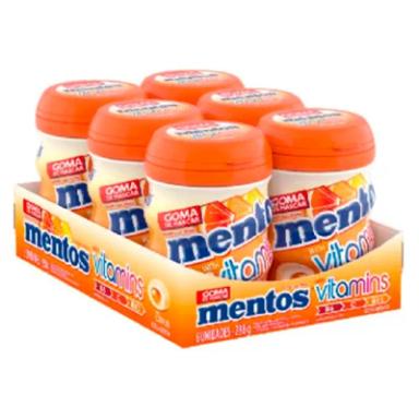 MENTOS POTE VITAMINS ZERO AçúCAR CONTENDO 6 FRASCOS COM 28 UNIDADES CADA