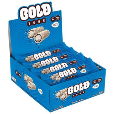 BOLD TUBE COOKIES E CREAM ZERO AçúCAR CONTENDO 12 UNIDADES