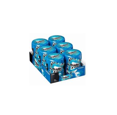 TRIDENT X SENSES HORTELã PEPPERMINT CONTENDO 6 POTES DE 54G CADA