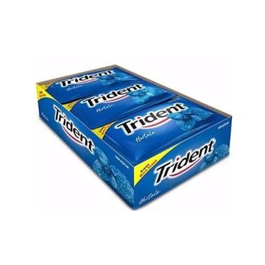 TRIDENT GOMA DE MASCAR SABOR HORTELã CONTENDO 21 UNIDADES