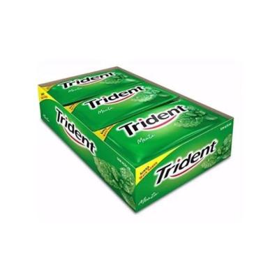 TRIDENT GOMA DE MASCAR SABOR MENTA CONTENDO 21 UNIDADES
