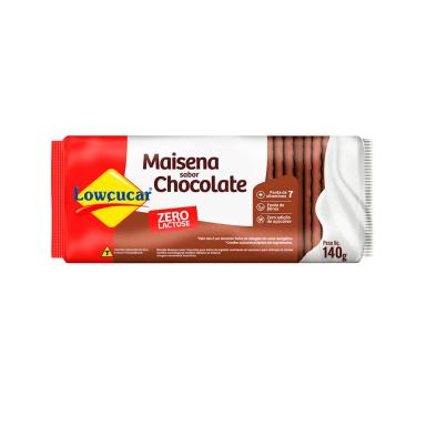 BISCOITO MAISENA CHOCOLATE ZERO LACTOSE, ZERO AçúCAR LOWçUCAR 140G