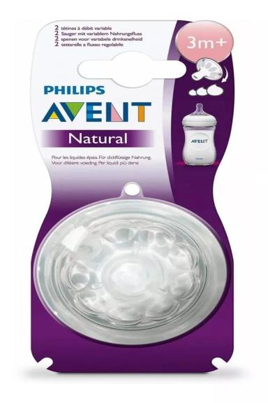 BICO MAMADEIRA AVENT PéTALA 3M+ FLUXO VARIáVEL - 2 UNIDADES
