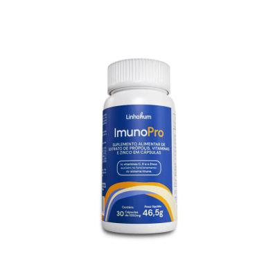 EXTRATO DE PRÓPOLIS  VERDE COM  VITAMINAS C, D E ZINCO - IMUNOPRO - LINHAHUM 30 CÁPSULAS