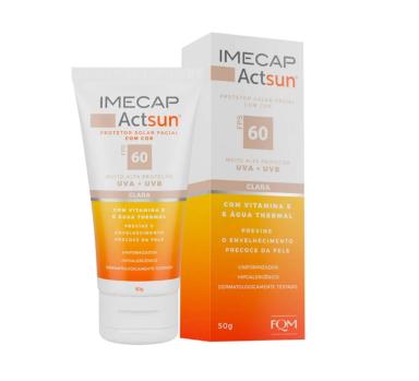 PROTETOR SOLAR IMECAP ACTSUN FPS60 PELE CLARA - FQM
