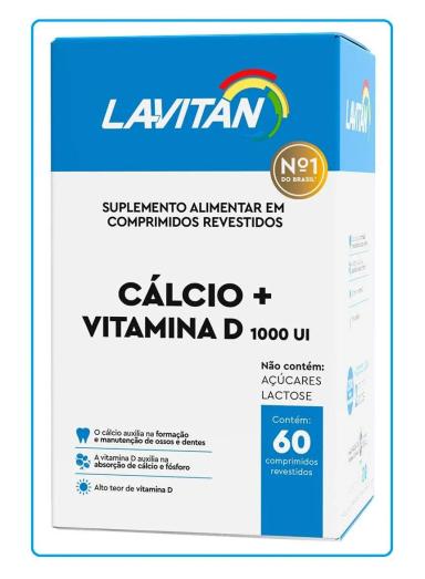 LAVITAN CáLCIO + VITAMINA D COM 60CPS - CIMED