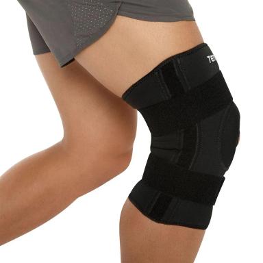 JOELHEIRA TENSOR NEOPRENE REFORçADA C/SUPORTE PRETO - M