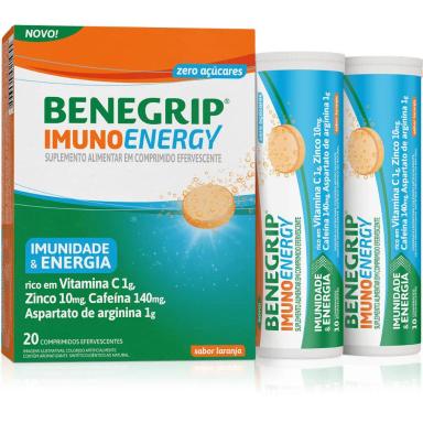 BENEGRIP IMUNO ENERGY 20 COMPRIMIDOS EFERVECENTES