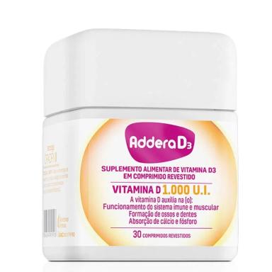 SUPLEMENTO ALIMENTAR ADDERA D3 1000UI 30 COMPRIMIDOS