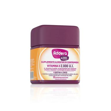 ADDERA + CABELO E UNHAS - 30 COMPRIMIDOS