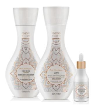 KIT AMEND ÓLEOS MARROQUINOS MILLENAR SHAMPOO, CONDICIONADOR E ELIXIR NUTRITIVO 75ML