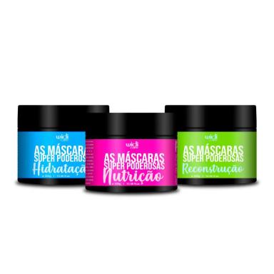 WIDI CARE KIT AS MASCARA SUPER PODEROSAS CRONOGRAMA CAPILAR (3 PRODUTOS)