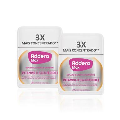 KIT SUPL. ALIMENTAR VITAMINA D ADDERA MAX 30 COMPRIMIDOS