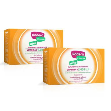 KIT SUPL. ALIMENTAR ADDERA + MUSCULAR 2000UI COM 30 SACHêS