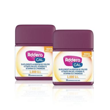 KIT VITAMINA D ADDERA CAL 1.000UI COM 30 COMPRIMIDOS