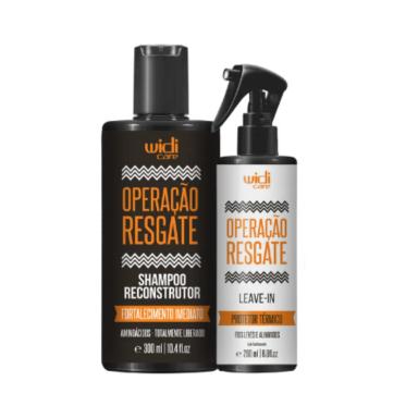 WIDI KIT OPERAçãO RESGATE SHAMPOO RECONSTRUTOR 300ML, LEAVE IN 200ML (2 PRODUTOS)