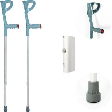 MULETA ORTOPéDICA CANADENSE AUXILIAR DELLAMED (PAR) 130 KG Cinza