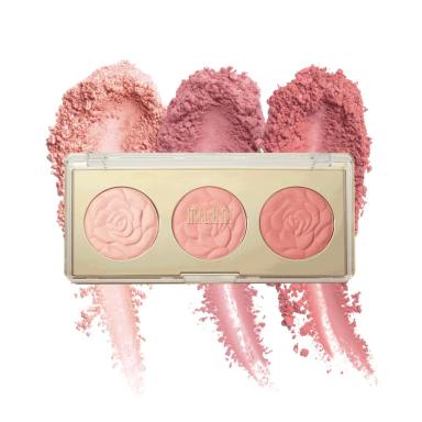 MILANI ROSE BLUSH TRIO PALLETTE FLOWERS OF LOVE 01 - PALETA DE BLUSH - xpto