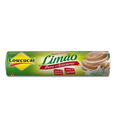 BISCOITO RECHEADO LIMãO ZERO LACTOSE, ZERO AçúCAR LOWçUCAR 120G