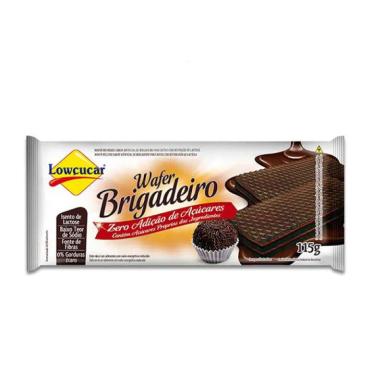 BISCOITO WAFER BRIGADEIRO ZERO LACTOSE, ZERO AçúCAR LOWçUCAR 115G