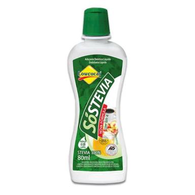 ADOçANTE SóSTEVIA 100% STEVIA LOWçUCAR 80ML
