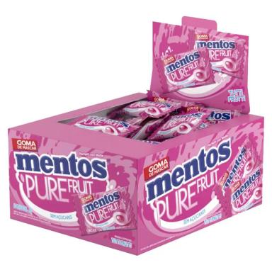 MENTOS INDIVIDUAL TUTTI FRUTTI PURE FRUIT SEM AçúCAR CONTENDO 60 UNIDADES