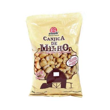 PIPOCA DE CANJICA DE MILHO COM AçúCAR ORGâNICO OKOSHI 50G