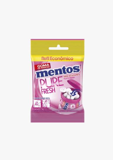 MENTOS BAG REFIL TUTTI FRUTTI FRESH ZERO AçúCAR 56G