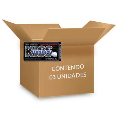 MENTOS KISS LATINHA XTREME FROZEN CONTENDO 3 LATAS DE 35G