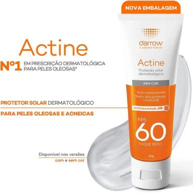 ACTINE PROTETOR SOLAR FPS 60 DARROW - 40G