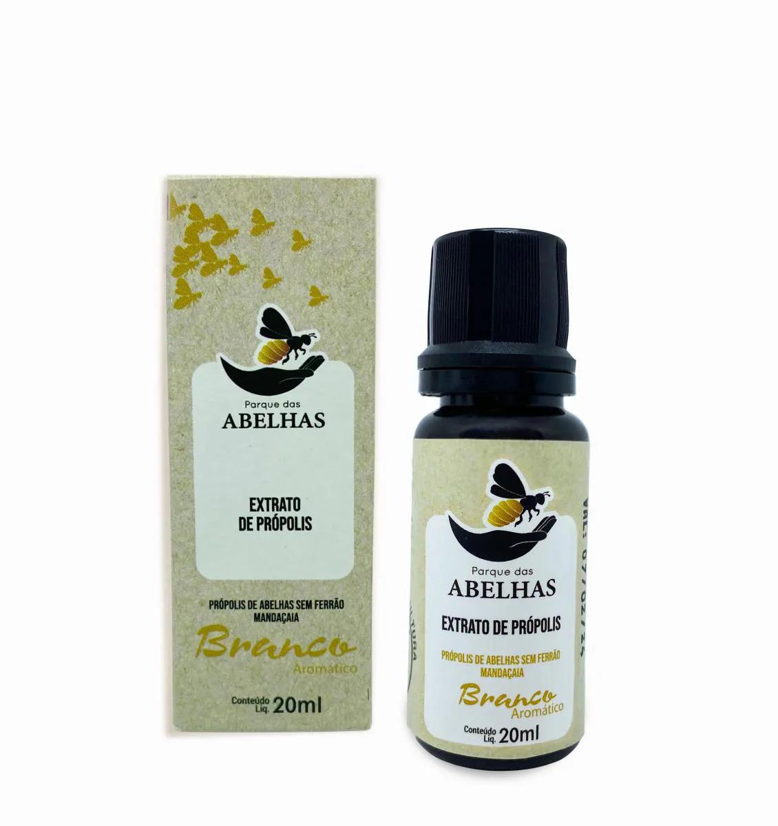 EXTRATO DE PRÓPOLIS DE ABELHAS SEM FERRÃO - MANDAÇAIA - 20ML