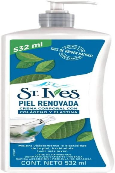 ST. IVES PIEL RENOVADA CREMA CORPORAL CON COLÁGENO Y ELASTINA 532ML
