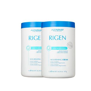 KIT 02 MáSCARAS RIGEN NOURISHING CREAM 1KG - ALFAPARF