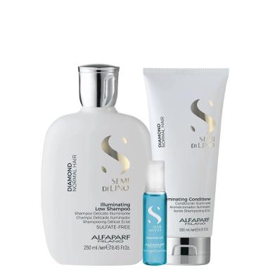 KIT DIAMOND SHAMPOO, CONDICIONADOR E AMPOLA - ALFAPARF