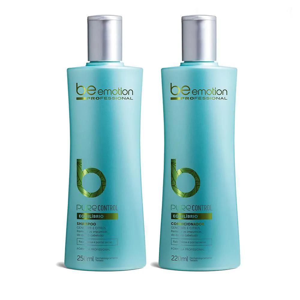 CONJUNTO DE SHAMPOO E CONDICIONADOR BE EMOTION - PURE CONTROL - EQUILíBRIO | BE EMOTION