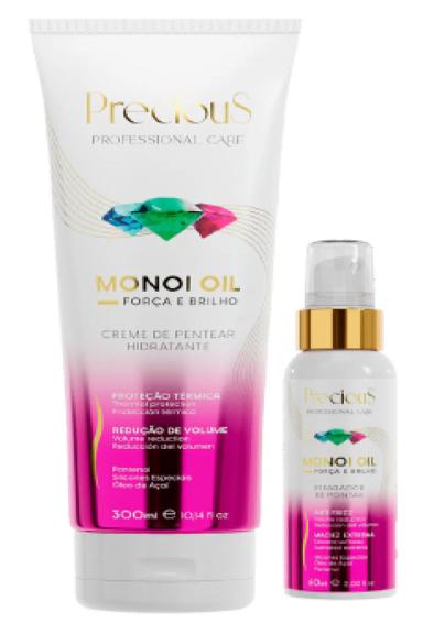 KIT MONOI OIL CREME DE PENTEAR HIDRATANTE 300ML + MONOI OIL REPARADORA DE PONTAS 60ML