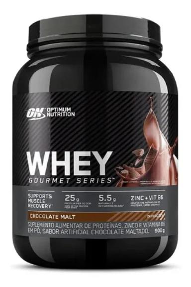 ON GOURMET 100% WHEY PROTEIN CHOCOLATE MALT OPTIMUM NUTRITION 900G