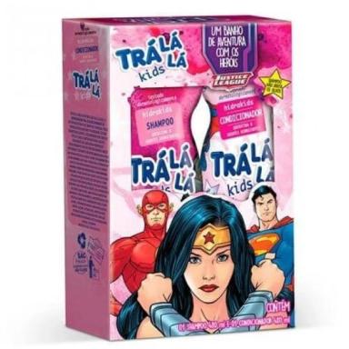 KIT SHAMPOO 480ML + COND.480ML HEROIS DC MENINAS