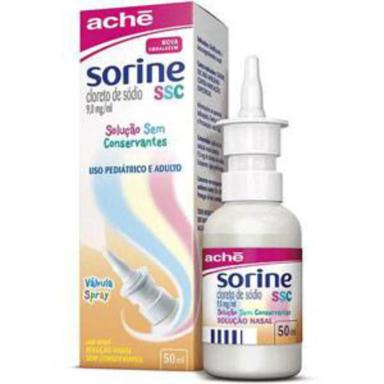 SORINE SSC SEM CONSERVANTES SOLUçãO NASAL SPRAY ACHé 50ML