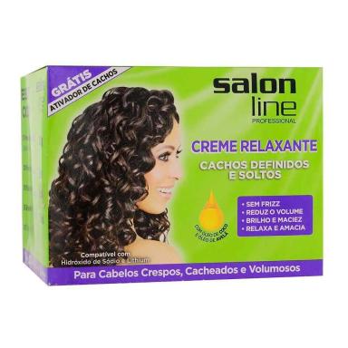 CREME RELAXANTE SALON LINE CACHOS COCO E AVELã 200G