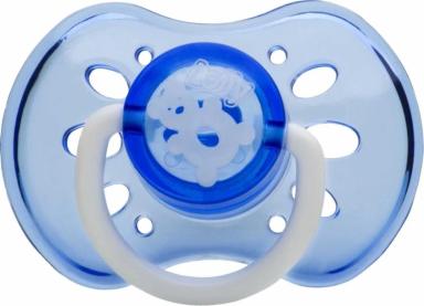 CHUPETA COLOR BICO DE SILICONE REDONDO TAMANHO 2 AZUL 5012-01