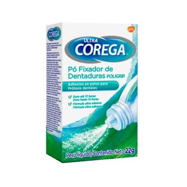 COREGA ULTRA Pó FIXADOR PARA DENTADURAS 12 HORAS 22G