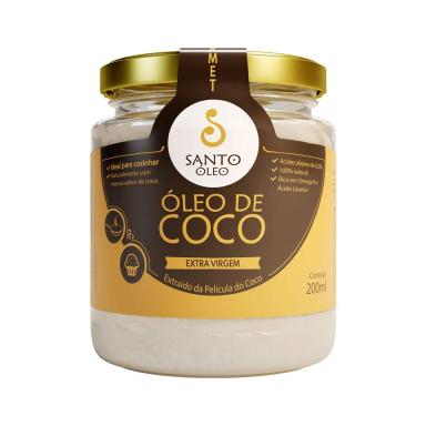 ÓLEO DE COCO EXTRA VIRGEM DE PELíCULA 200ML SANTO ÓLEO