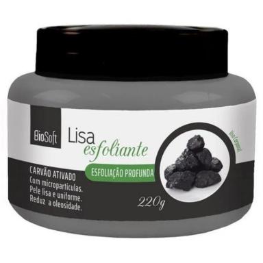 BIO SOFT LISA ESFOLIANTE CARVãO ATIVADO 220G