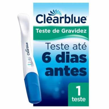 TESTE DE GRAVIDEZ CLEARBLUE SAIBA ANTES COM 1 UNIDADE